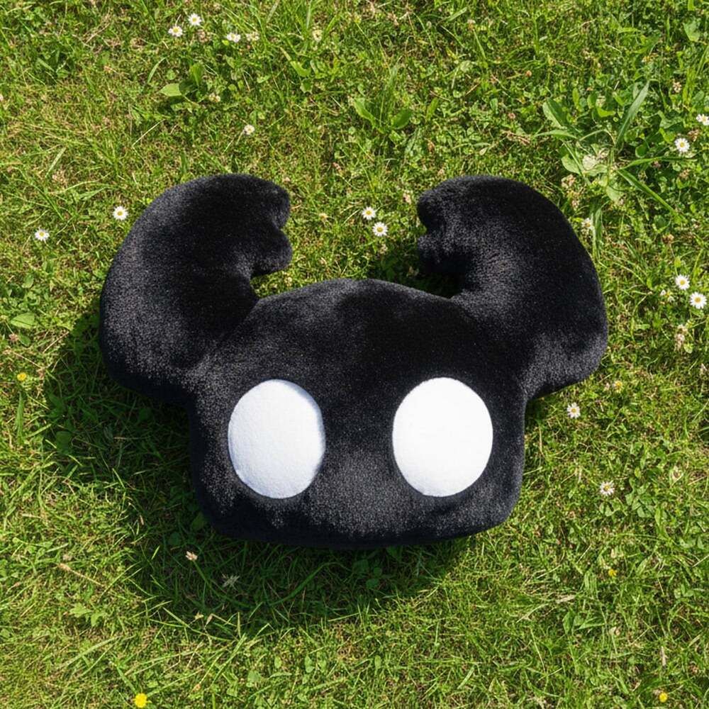 The Knight and Shade Plush Pillow:Hollow Knight Inspired | Soft Decorative Gamer